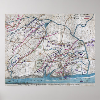 Battle of Shiloh - Civil War Panoramic Map 3 Poster