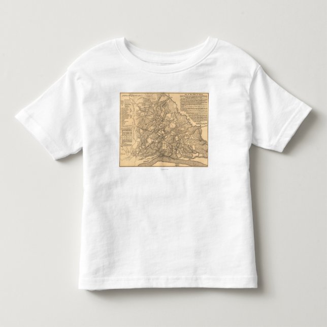 Battle of Shiloh - Civil War Panoramic Map 3 Toddler T-shirt (Front)