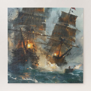 Battle of Ships Jigsaw Puzzle