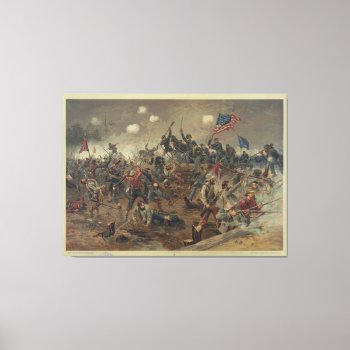 Battle Of Spottsylvania By L. Prang & Co. (1887) Canvas Print by TheArts at Zazzle
