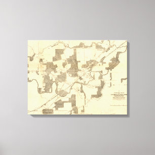 Battle of Stones River - Civil War Panoramic Canvas Print