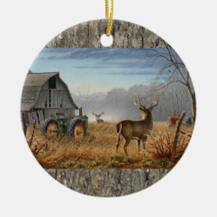 Battle Of The Bucks Ceramic Ornament