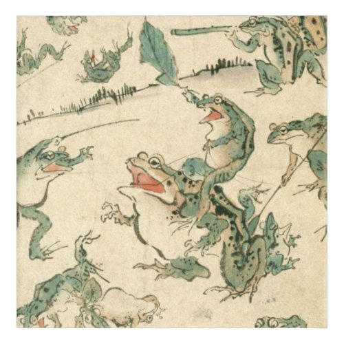 Battle Of The Frogs _ Kawanabe Kyosai Acrylic Print