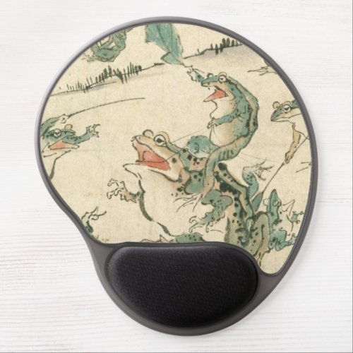 Battle Of The Frogs _ Kawanabe Kyosai Gel Mouse Pad
