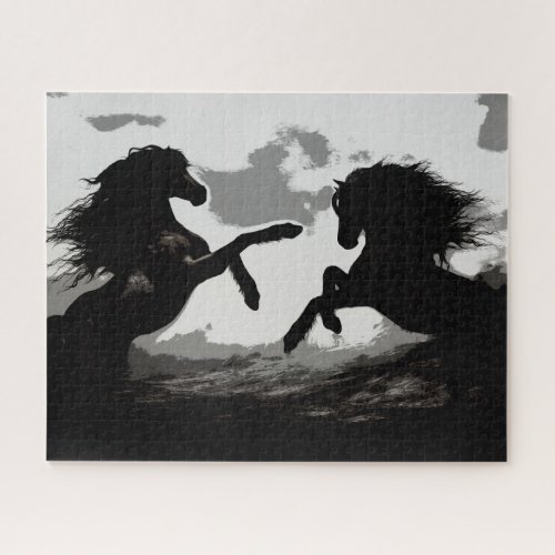 Battle of the Horses _ Equine Art Jigsaw Puzzle