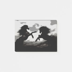 Battle of the Horses - Equine Art Post-it Notes