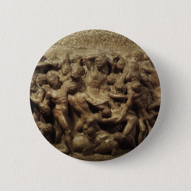 Battle of the Lapiths and Centaurs by Michelangelo Button (Front)