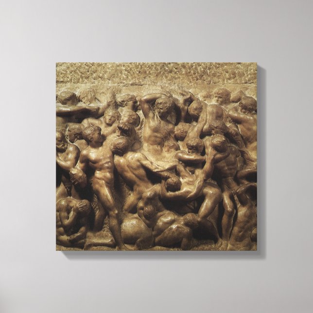Battle of the Lapiths and Centaurs by Michelangelo Canvas Print (Front)