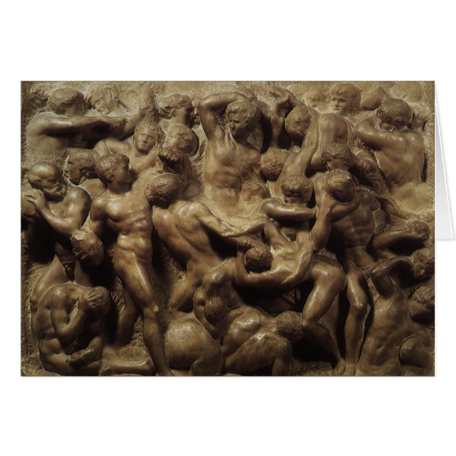 Battle of the Lapiths and Centaurs by Michelangelo Cards (Front Horizontal)