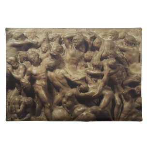 Battle of the Lapiths and Centaurs by Michelangelo Cloth Placemat