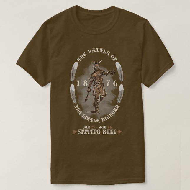 Battle of the Little Bighorn 1876  T-Shirt (Design Front)