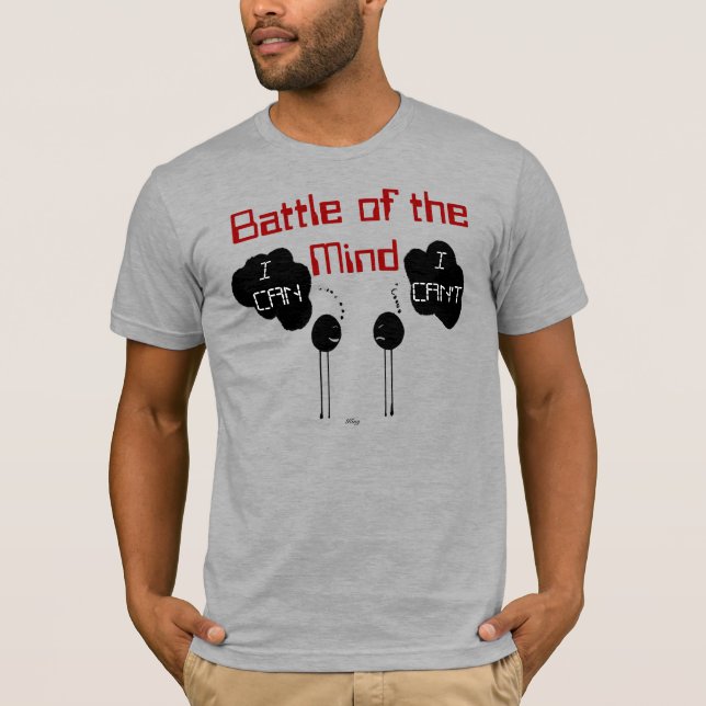 "Battle of the Mind" by Michael Crozz T-Shirt (Front)