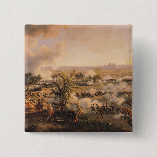 Battle of the Pyramids, 21st July 1798, 1806 Pinback Button (Front)