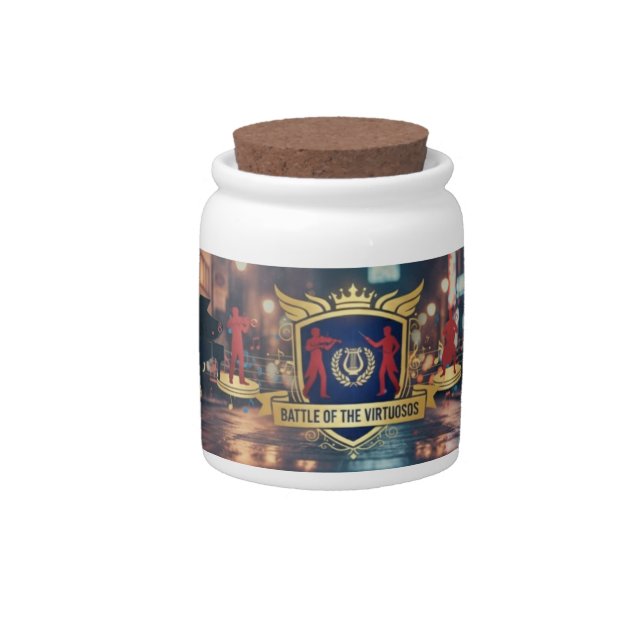 Battle Of The Virtuosos Mug Candy Jar (Front)