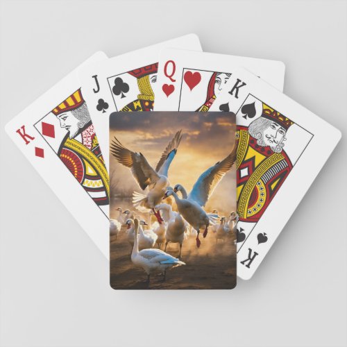 Battle of the Waters Avian Duel Playing Cards