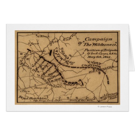 Battle of the Wilderness - Civil War Panoramic (Front Horizontal)