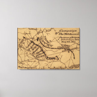 Battle of the Wilderness - Civil War Panoramic Canvas Print