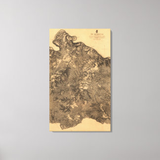 Battle of the Wilderness - Civil War Panoramic Canvas Print