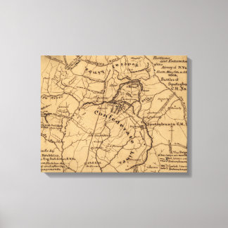 Battle of the Wilderness - Civil War Panoramic Canvas Print