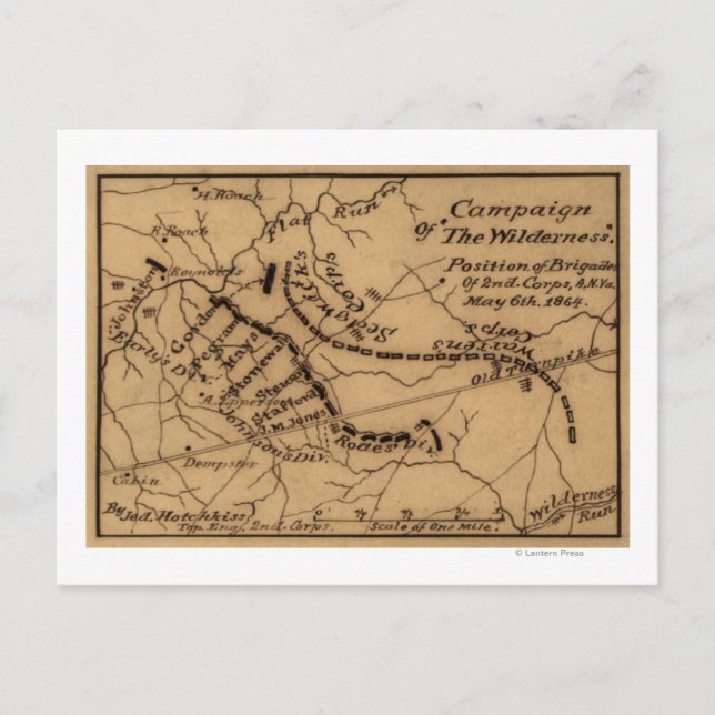 Battle of the Wilderness - Civil War Panoramic Postcard (Front)