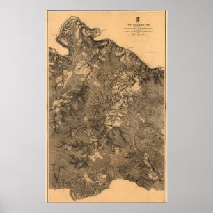 Battle of the Wilderness - Civil War Panoramic Poster