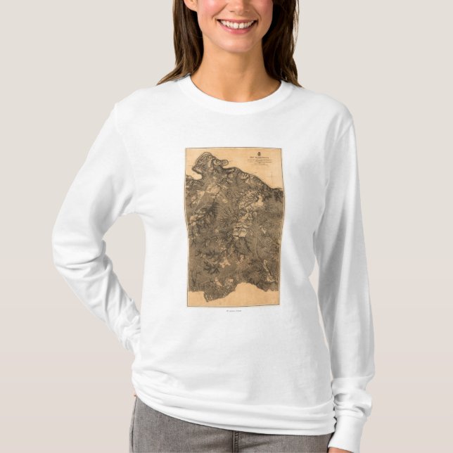Battle of the Wilderness - Civil War Panoramic T-Shirt (Front)