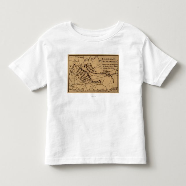 Battle of the Wilderness - Civil War Panoramic Toddler T-shirt (Front)