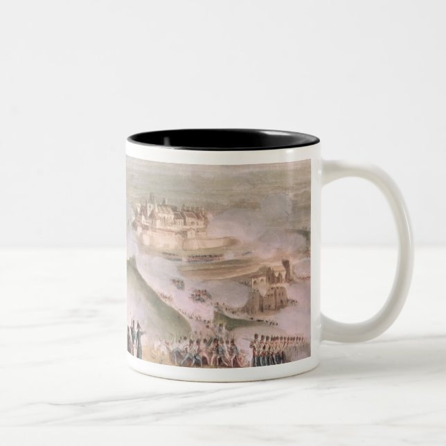 Battle of Toulouse, engraved Thomas Sutherland Two-Tone Coffee Mug (Right)