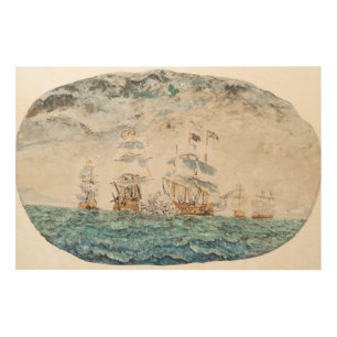 Battle of Trafalgar 1805 1998 Wood Wall Art