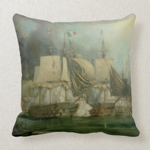 Battle of Trafalgar, 1805 Throw Pillow