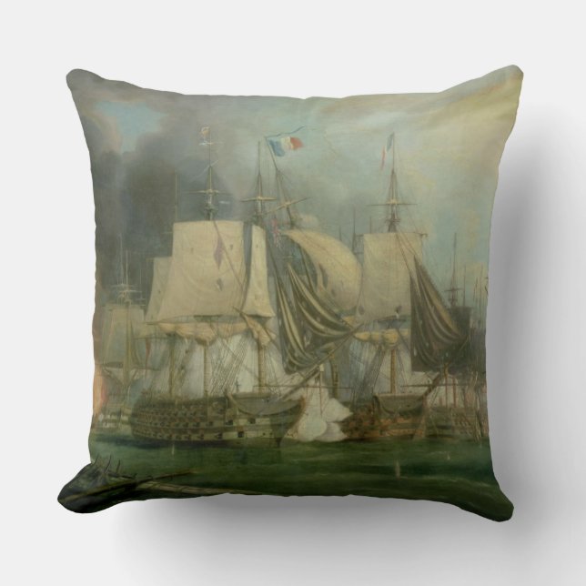 Battle of Trafalgar, 1805 Throw Pillow (Front)