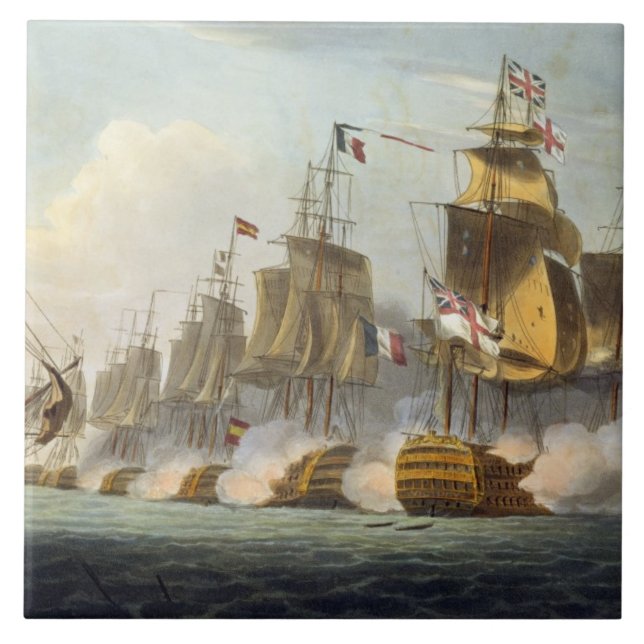 Battle of Trafalgar, October 21st 1805, from 'The Ceramic Tile (Front)