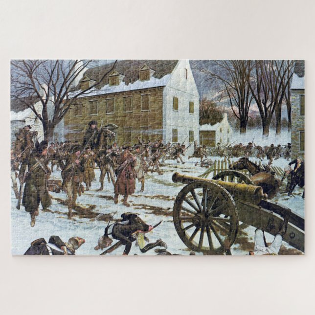 Battle of Trenton by Charles McBarron Jigsaw Puzzle (Horizontal)