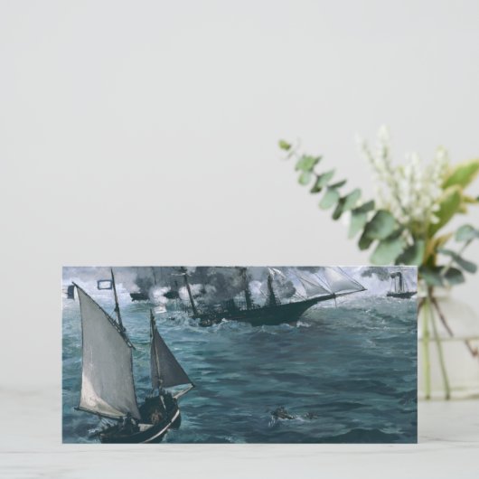 Battle of USS Kearsarge and CSS Alabama Manet (Standing Front)