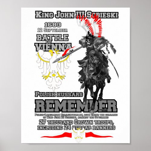 Battle of Vienna Polish Hussars Poster