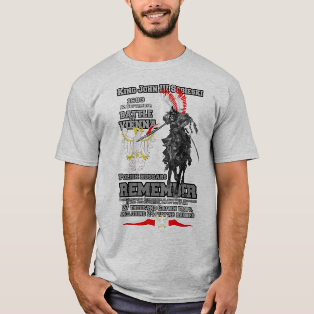 Battle of Vienna - Polish Hussars T-Shirt (Front)