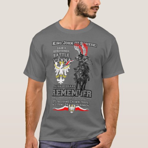 Battle of Vienna Polish Hussars T_Shirt