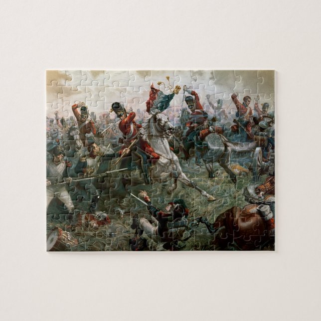 Battle of Waterloo, 18th June 1815, 1898 (colour l Jigsaw Puzzle (Horizontal)