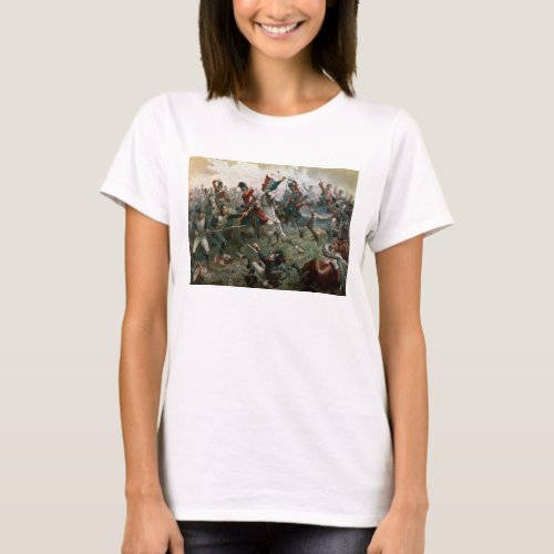 Battle of Waterloo 18th June 1815 1898 colour l T_Shirt