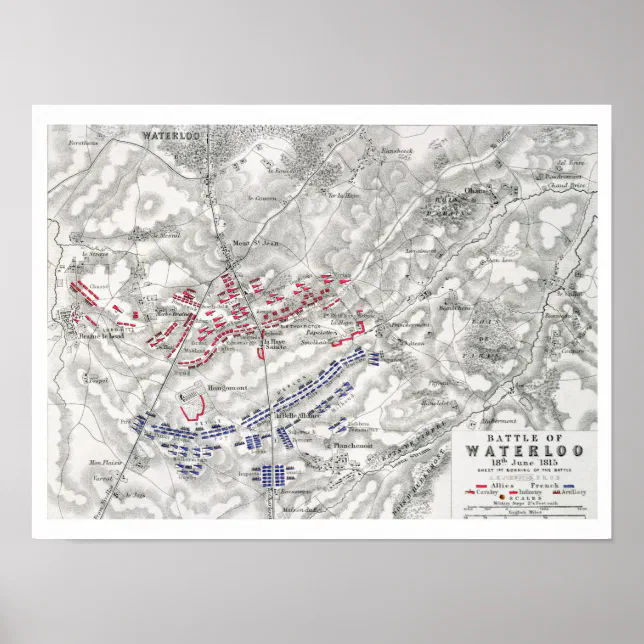 Infantry Regiment Battle Of Waterloo 18 June 1815 Canvas Wall Art Print - Framed & Ready To Hang 1 thumbnail image