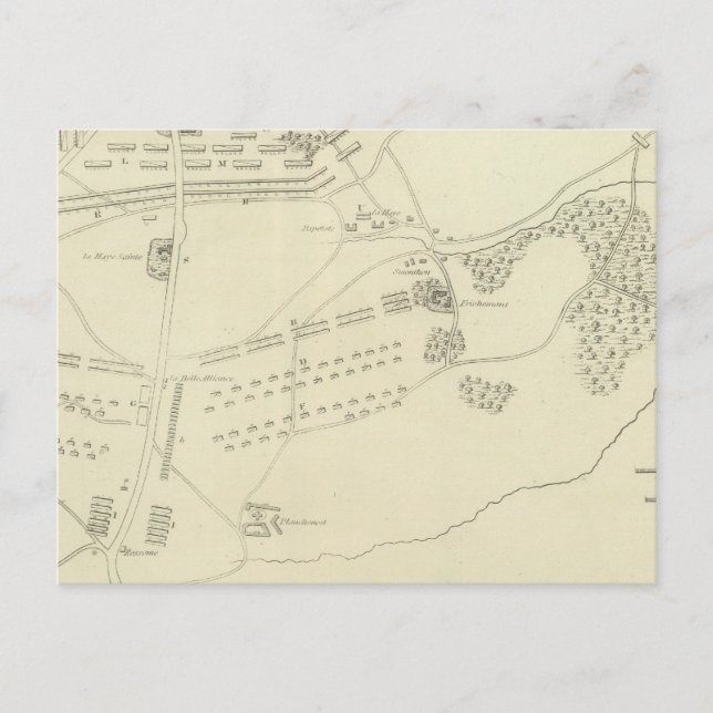 Battle of Waterloo in Belgium Postcard (Front)