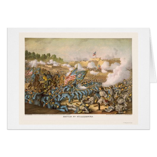 Battle of Williamsburg by Kurz and Allison 1862 (Front Horizontal)