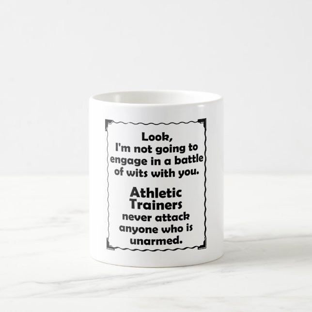 Battle of Wits Athletic Trainer Coffee Mug (Center)