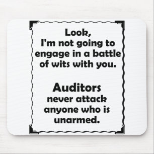 Battle of Wits Auditor Mouse Pad