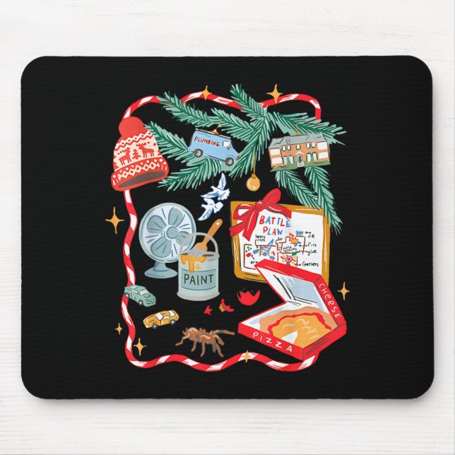 Battle Plan Funny Christmas Home Kids Hand Dawn Al Mouse Pad (Front)