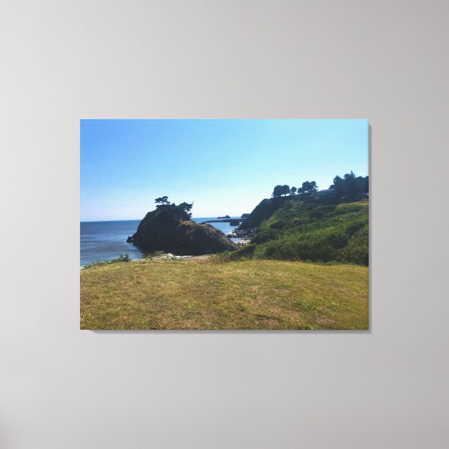 Battle Rock, Port Orford, OR Canvas Print (Front)