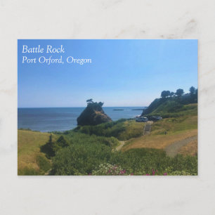 Battle Rock, Port Orford, OR Postcard