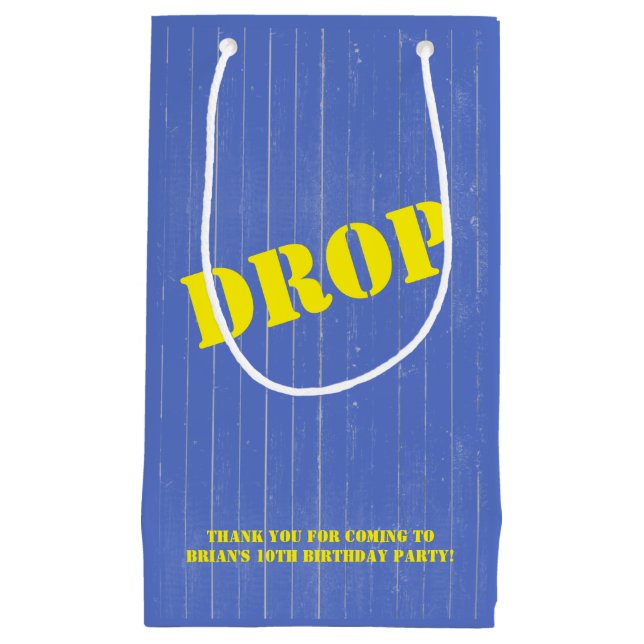 Battle Royale Favor bag, DROP crate Small Gift Bag (Front)