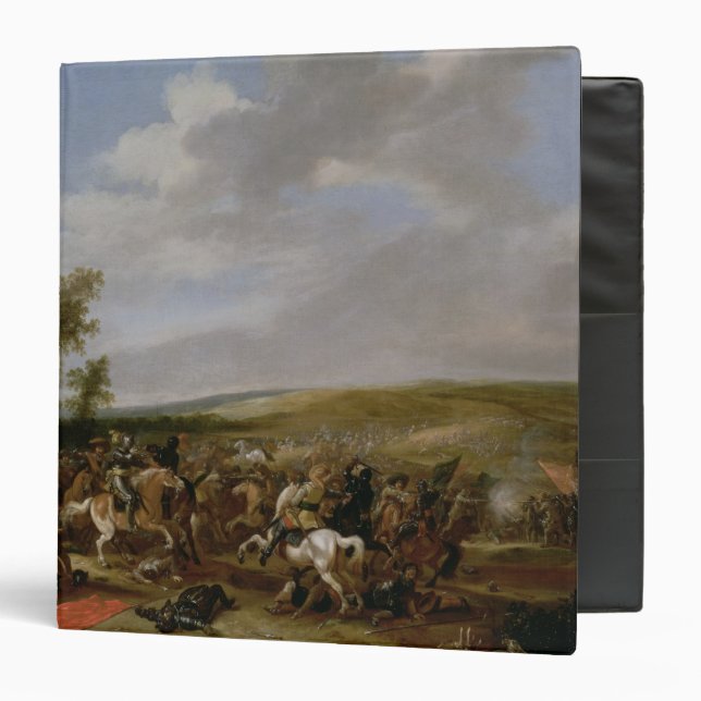 Battle Scene at Lutzen between King Gustavus Binder (Front/Inside)