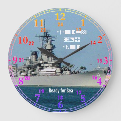 Battle Ship Acrylic Wall Clock